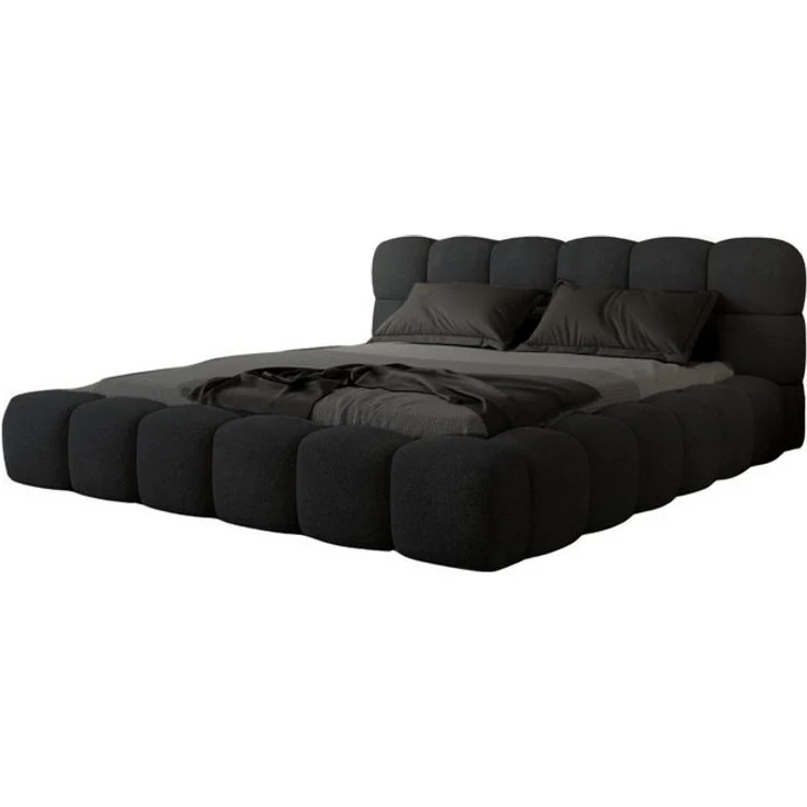 Compleo Polsterbett BUBBLE boucle Designerbett 140/160/180x200 BIZU, Wolkenbett, TOPSELLER Stauraumbett MADE IN EU – Bild 4