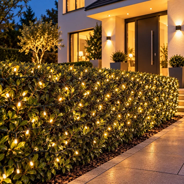 LED Lichterkette für Außen warmweiß Kabel grün 480 LED's – Bild 1