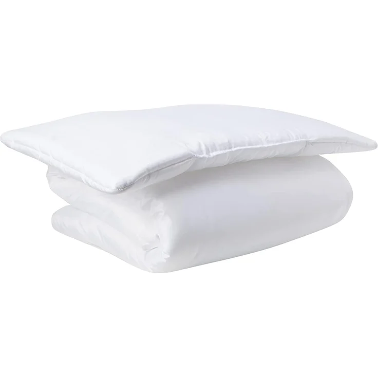 Baby-Komfortbettdecke/Bettdecke und Kissen für Kinderbett/Kinderbett (120x90 cm), Weiß – Bild 1