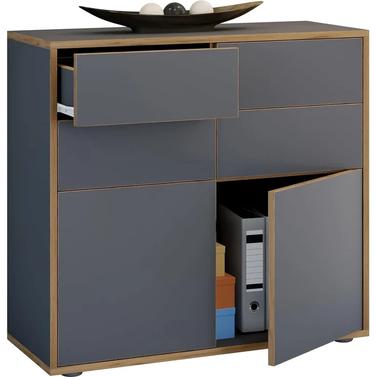 VCM Kommode Holz Kommode Sideboard Salia Breite 100 Schublade