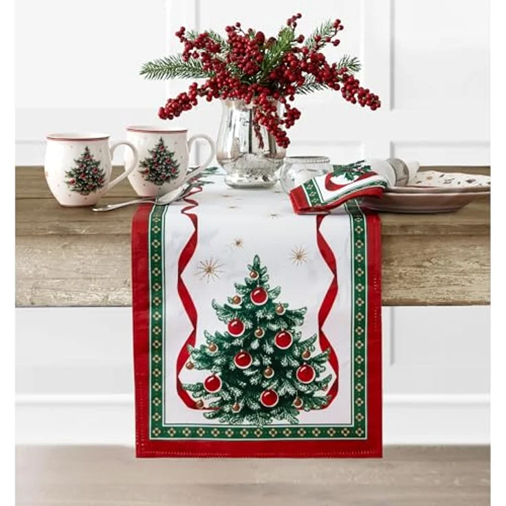 Elrene Home Fashions Villeroy & Boch Toy's Delight Weihnachtstischläufer, Festliche Tischdekoration, 33x178 cm – Bild 8