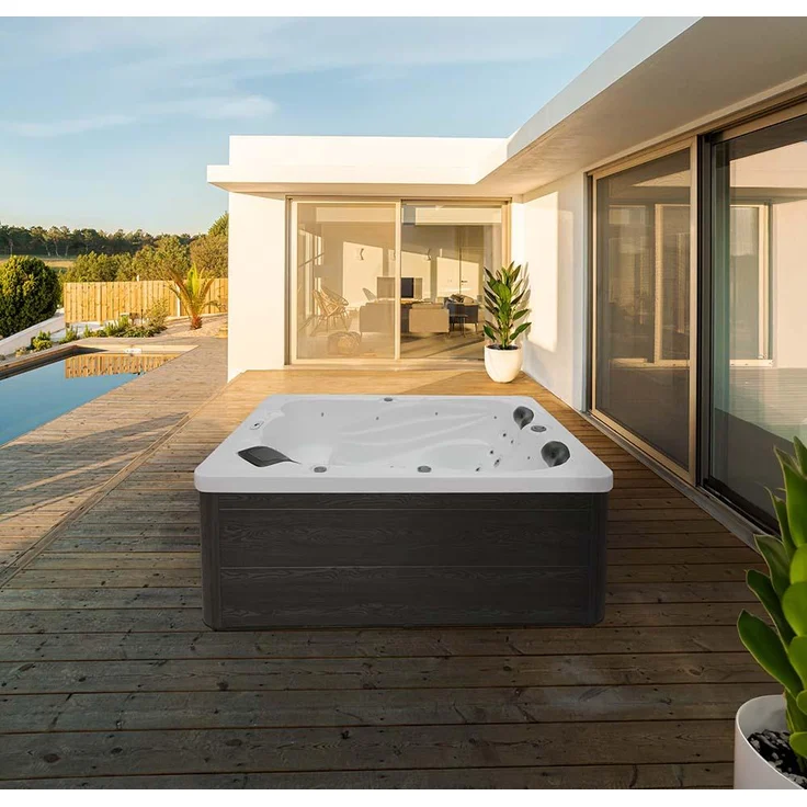 HOME DELUXE Outdoor Whirlpool SUNSET PURE - 220 x 156 cm für 3 Personen – Bild 1