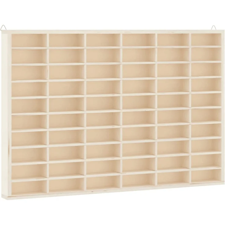 vidaXL Sammlervitrine aus Holz mit 60 Fächern 60 x 4,5 x 40,5 cm 4017378 – Bild 1