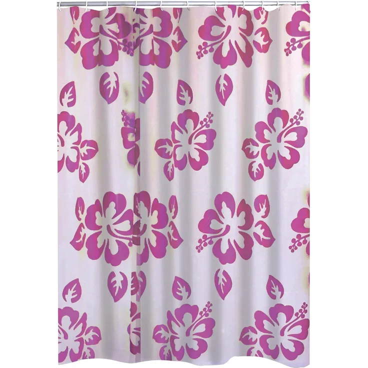 Ridder Duschvorhang Flowerpower Semitransparent-rosa Breite 180 cm