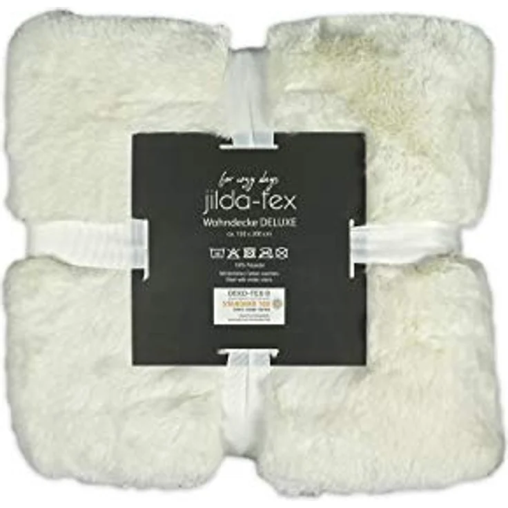 Wohndecke, jilda-tex, schwere, hochwertige und warme Fellimitat-Decke – Bild 2