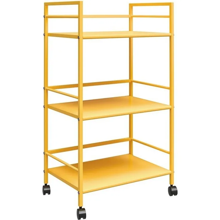 loft24 Rollwagen Cache, aus Metall mit 3 Fächer, Breite 43 cm