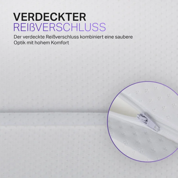 Kopfkissen mit Memory Foam und abnehmbaren Bezug Stützkissen Vital - 40x60cm – Bild 4