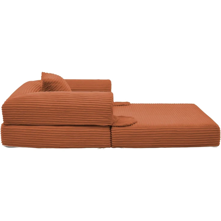 ZUBALIYA SchlafSofa mit Cordbezug, mit Schaumstoffpolsterung, ohne aufwendige Montage, für Wohnzimmer und Apartments – Bild 14