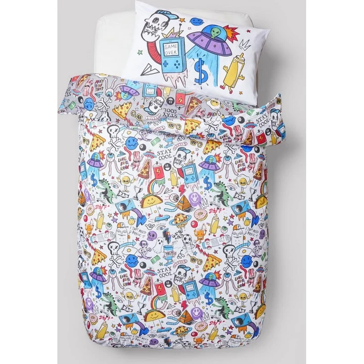 Next Bett-Set Bettbezug und Kissenbezug im Set, Bezug: Polyester (recycelt), Baumwolle – Bild 2
