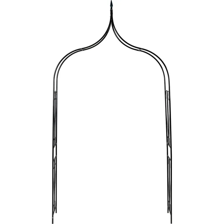 vidaXL Rosenbogen Dunkelgrün 142x37x275 cm Eisen 47094