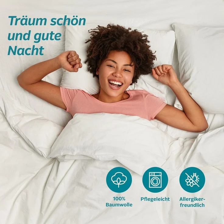 OTTO home Wendebettwäsche Alba in Gr. 135x200 oder 155x220 cm, Renforcé, 2 teilig, Bettwäsche mit Wendeoptik, in verschiedenen Qualitäten, Baumwolle – Bild 3