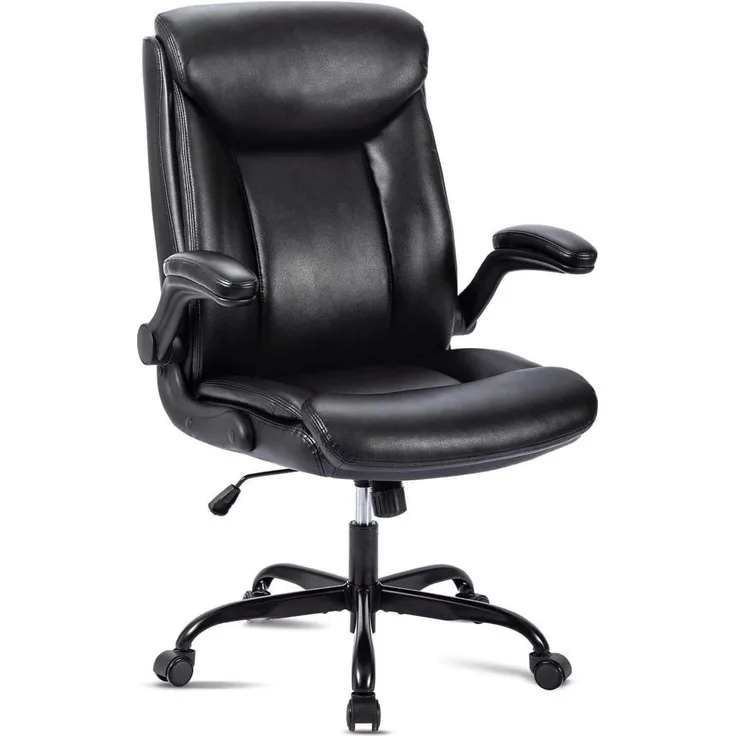 Bürostuhl Ergonomischer Schreibtischstuhl PU Leder Drehstuhl höhenverstellbar