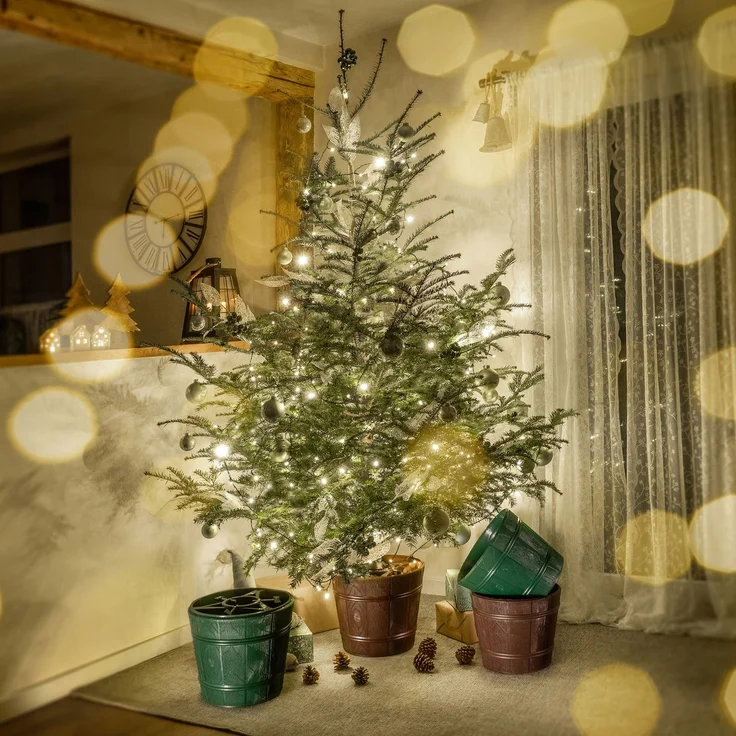 KADAX Großer Weihnachtsbaumständer für einen echten Weihnachtsbaum, Blumentopfbaum, 2,8 m – Bild 5