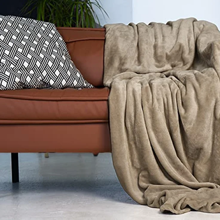 Wohndecke Kuscheldecke super weich & flauschig – warme Fleecedecke, Gräfenstayn, warme Wolldecke, Sofadecke & Tagesdecke - Überwurf Sofa, Couch – Bild 6
