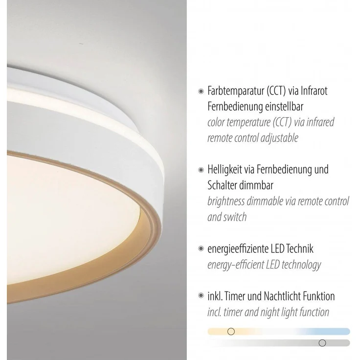 JUST LIGHT 14278-39 MIO Deckenleuchte sand 48.5 cm – Bild 8