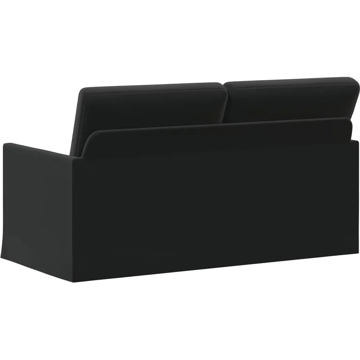 vidaXL 2-Sitzer Sofa Schwarz 150 x 81 x 82 cm Samt (V) 42041093 – Bild 4
