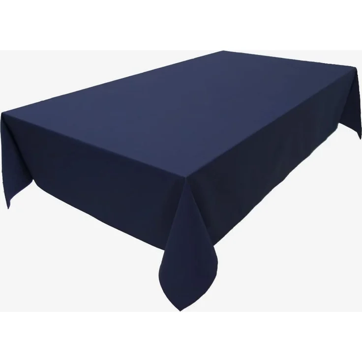Hochwertige Tischdecke Tischwäsche aus 100% Baumwolle Kollektion Konzept, Farbe & Größe wählbar (Tischdecke - 120x160 cm, Marineblau)
