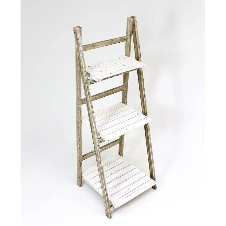 Klappregal "Shabby" Regal Standregal Leiter Wohnzimmerdeko Flurregal – Bild 6