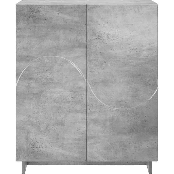 vidaXL Schuhschrank 73 x 38 x 87,5 cm Holzwerkstoff Betongrau 8011651 – Bild 4