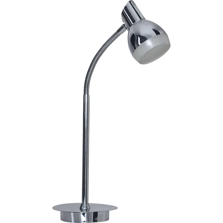 Näve LED Tischleuchte "Chromey", 26 integrierte LEDs, warmweißes Licht (3000 K), chrom, 45 cm hoch