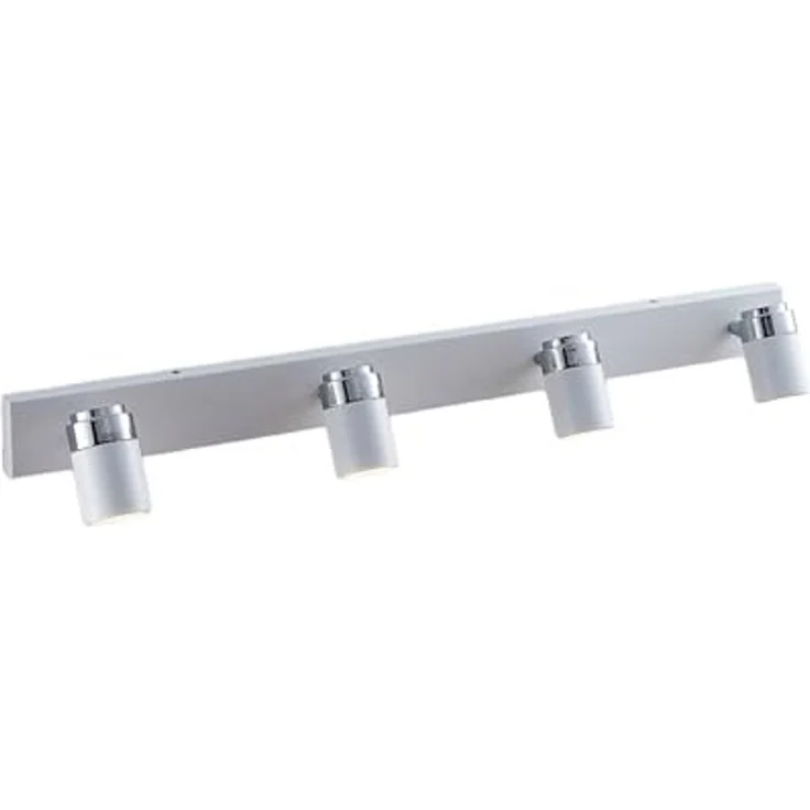 Lindby Deckenstrahler Kardo, Metall, Weiß IP44, 4 x 35 W – Bild 1