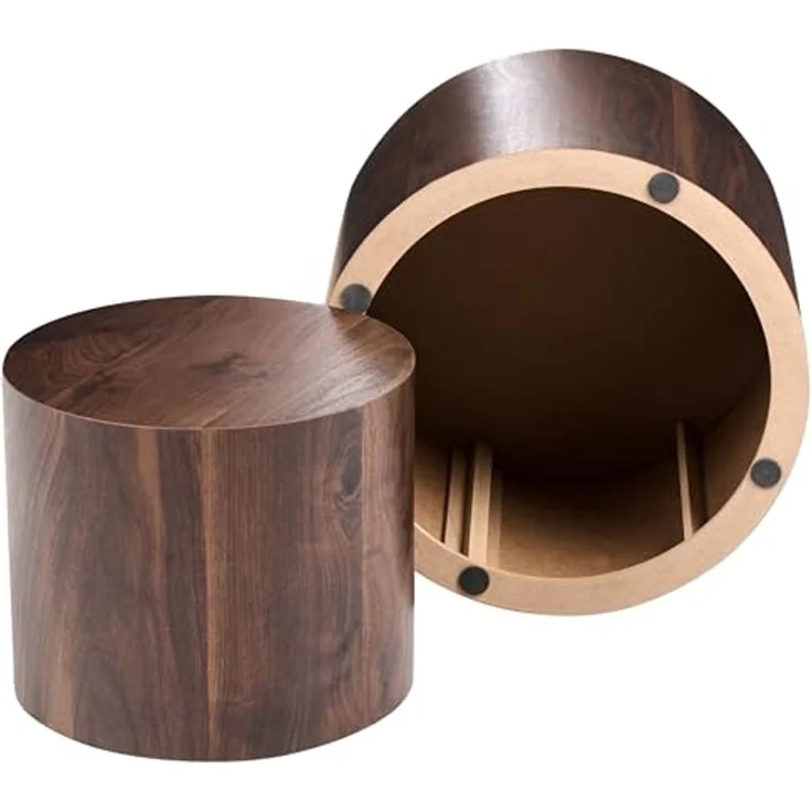 Couchtisch 2er Set MANTI Dunkelbraun – Bild 4