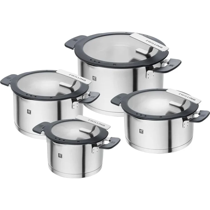 ZWILLING Kochtopfset, 4-tlg | rund | Edelstahl – Bild 1