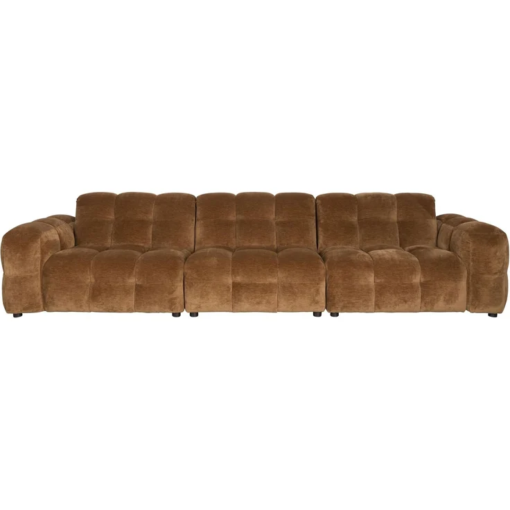 HACKMAN 4,5-Sitzer Sofa Velours Cognac von DUTCHBONE – Bild 2