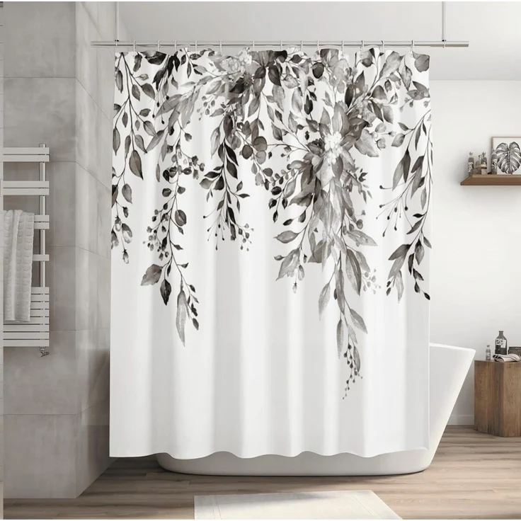 M&W DAS DESIGN Duschvorhang 180x200 Shower curtains Duschvorhang anti schimmel Waschbar – Bild 2