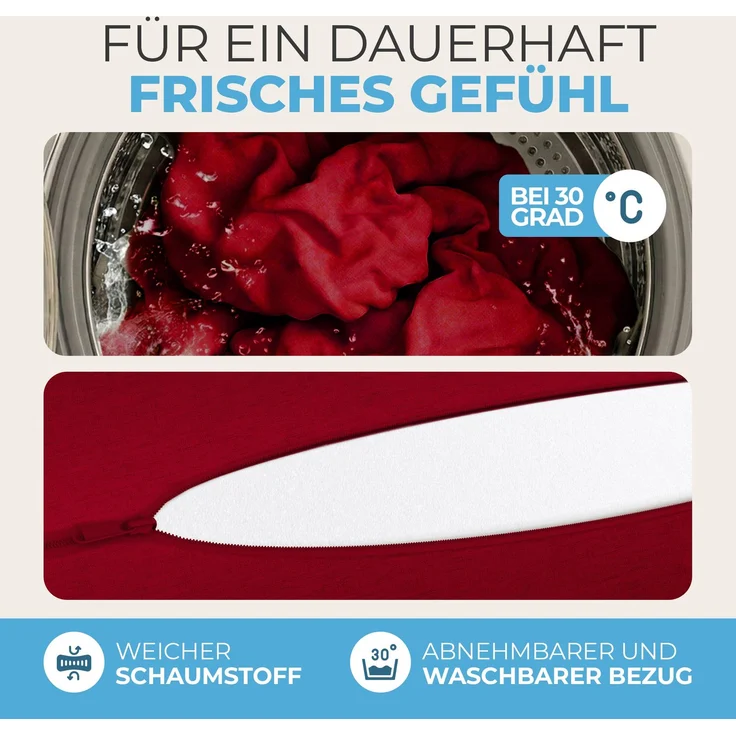 Klappmatratze 3-teilig, Gästematratze mit extra dicken Schaumstoff, ELONEO, 15 cm hoch, waschbarer Bezug, geeignet für Hausstauballergiker, schadstoffgeprüft – Bild 5