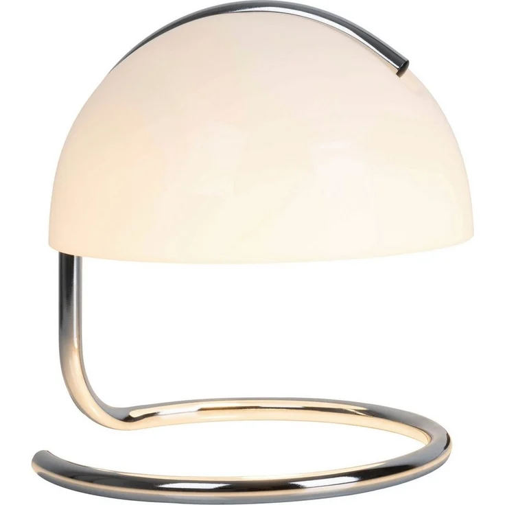 näve Tischleuchte Burano, ohne Leuchtmittel, halbkugelförmiger Glasschirm, 1x E27, Zuleitung schwarz 150cm – Bild 2