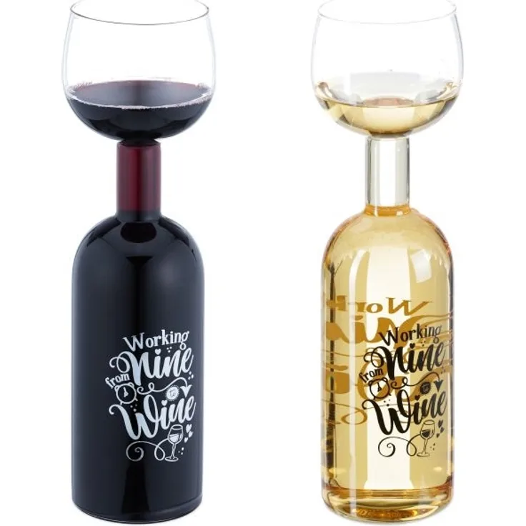 Weinflasche mit Glas 750 ml