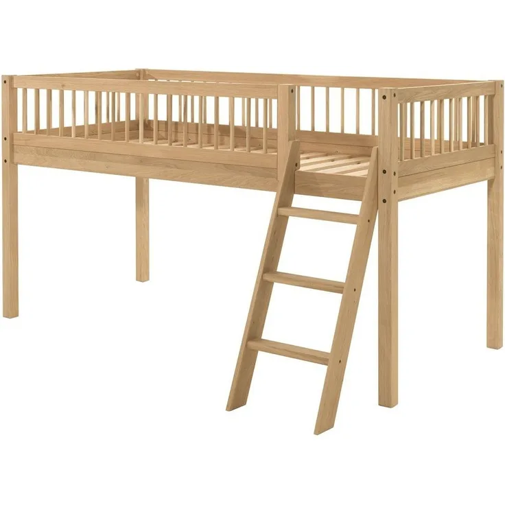 Hochbett Forrest 207,5 x 97,5 x 114 cm Eiche Natur