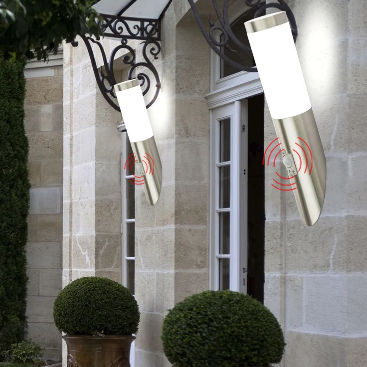 2x LED Wandleuchte mit Sensor für den Außenbereich BOSTON – Bild 9