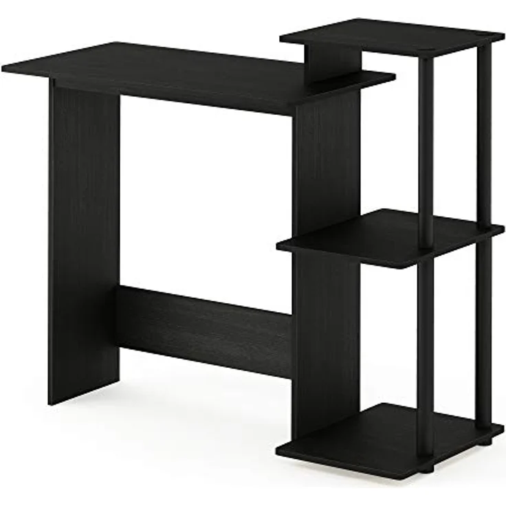Furinno Efficient Home Computer Schreibtisch, PC-Tisch, Americano/Schwarz, 100. 6 (Breite) x 85. 3 (Höhe) x 39. 6 (Tiefe) cm – Bild 6