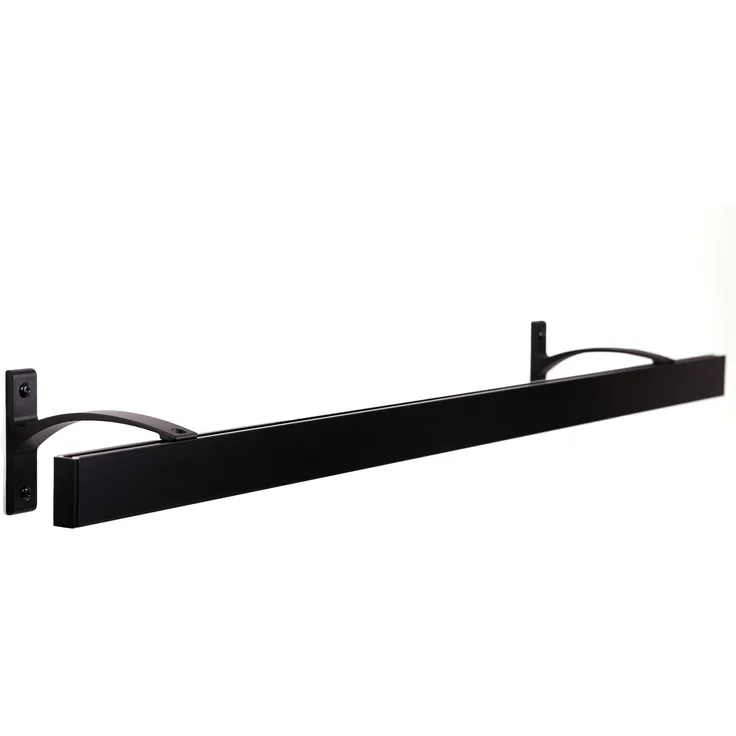 Deco-Raum® Gardinenschiene Innenlauf Curve | Länge: 510cm | Material: Aluminium | Farbe: Schwarz – Bild 8