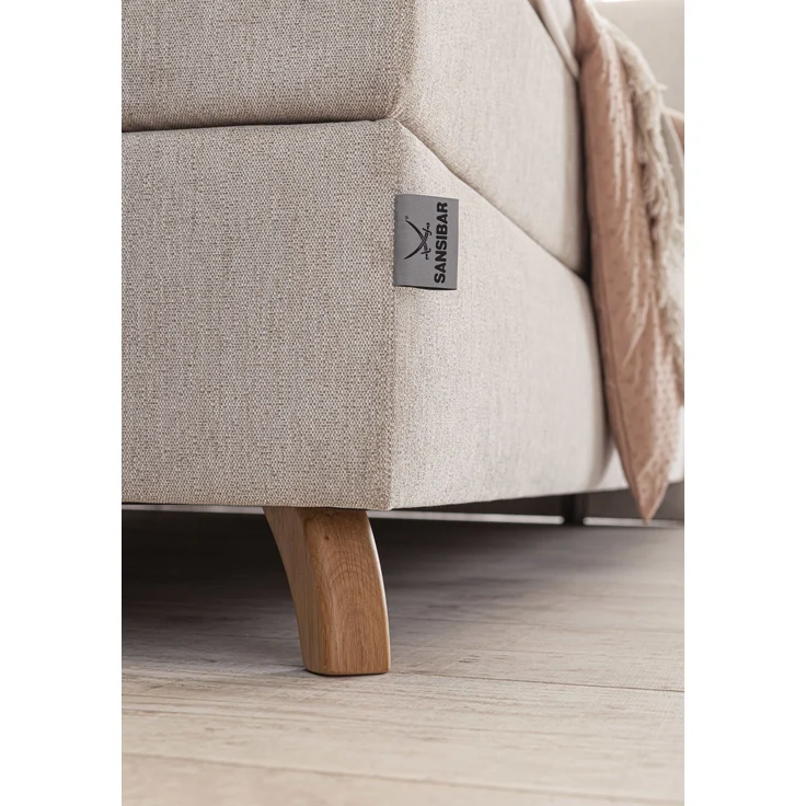Boxspringbett SVENDBORG LF 140x200 cm beige Box-Spring-Bett Doppelbett – Bild 3