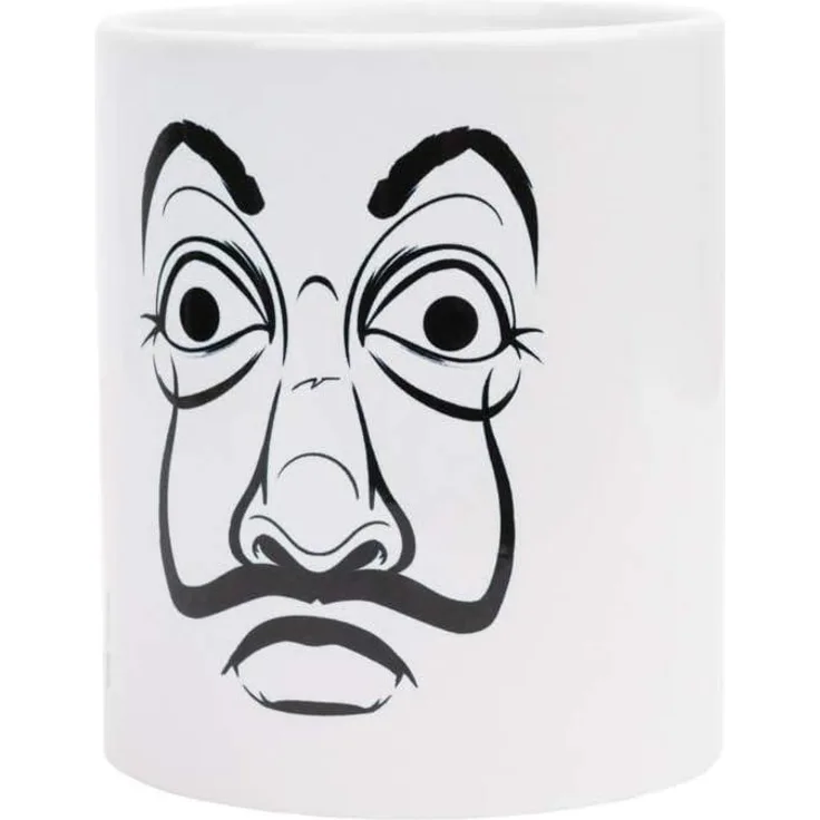 Grupo Erik TAZ026 Haus des Geldes Maske Tasse, Keramik, 330 milliliters