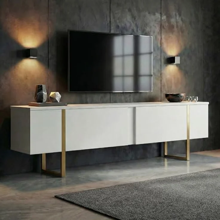 Skye Decor TV-Board Boho Design, Modernes Lowboard mit 180 cm Breite, melaminbeschichtet, verschiedene Farbvarianten erhältlich – Bild 2
