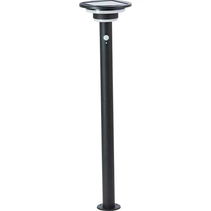 Brilliant LED Stehlampe Garvina Solar, 85 cm, 430 lm, 3000 K, Edelstahl, schwarz – Bild 4
