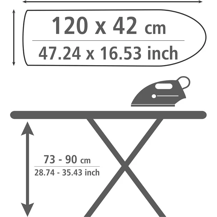 Bügelbrett 120x42 cm, ADVANCE, WENKO – Bild 8