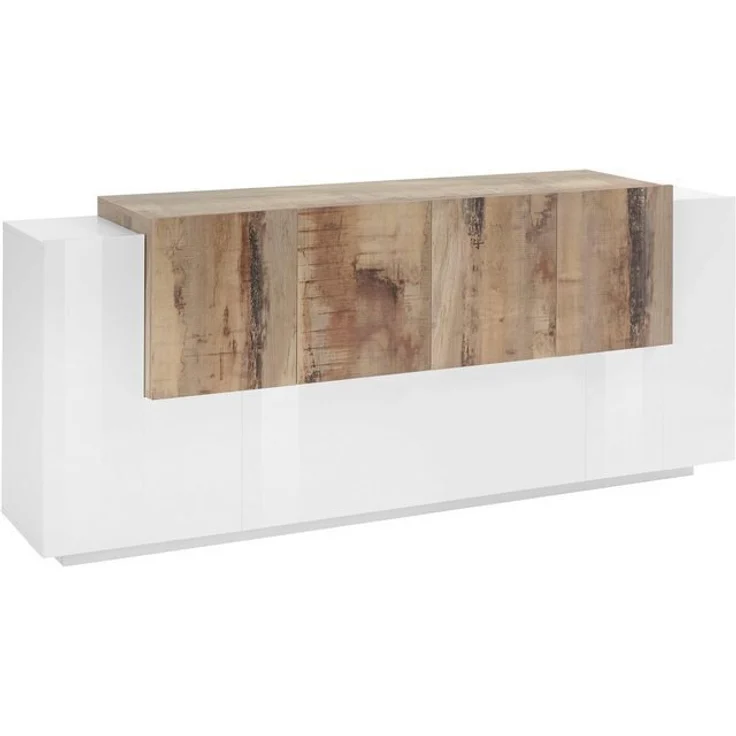 INOSIGN Sideboard Coro, Kommode, Schrank, Kredenz, grifflos mit Einlegeböden, 1 Klappe, 6 Türen, Doppeltiefe, B/T/H 200x86x45cm – Bild 4
