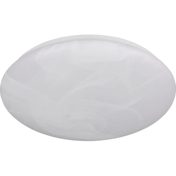 LED Deckenleuchte UMBRIA flach, Weiß marmoriert, rund Ø 28cm – Bild 2