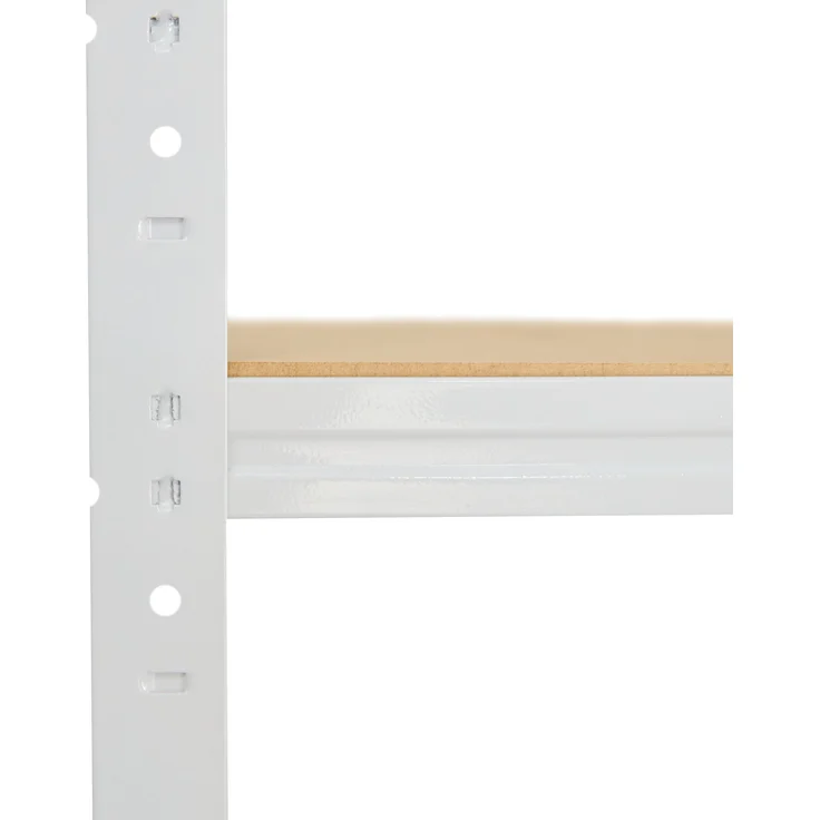 shelfplaza HOME 190x80x60 cm Werkbank Regal in weiß mit 6 Böden und 145 kg Traglast pro Boden – Bild 4