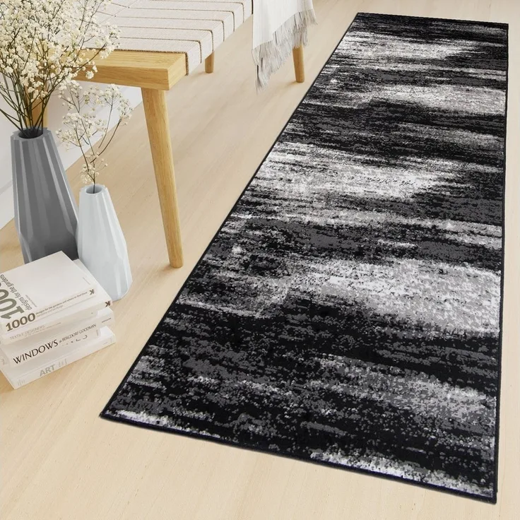 Tapiso Läufer MAYA, rechteckig, Höhe: 8 mm, Flur Meterware Korridor Küche Kurzflor