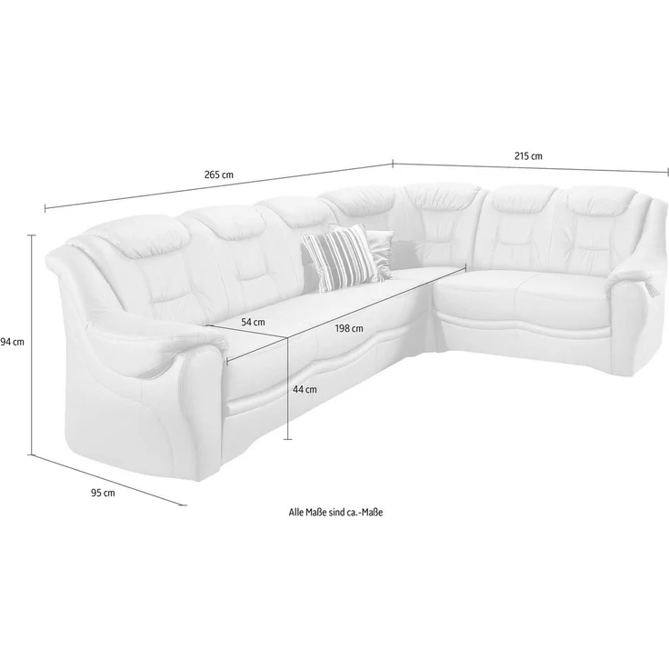 sit&more Ecksofa Bellevue L-Form, wahlweise mit Bettfunktion – Bild 4