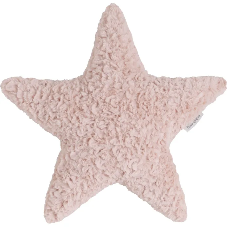 Baby's Only Kissen - Stern Teddy - Snow - Altrosa