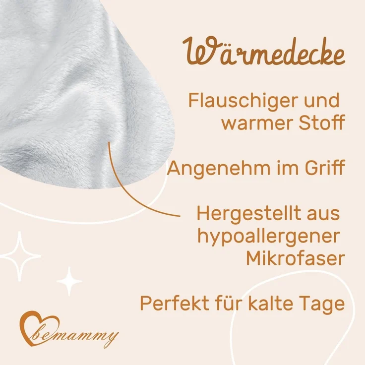 Wohndecke Warme Kuscheldecke Babydecke Blanket Baby Geschenk BE20-168, Be Mammy – Bild 4