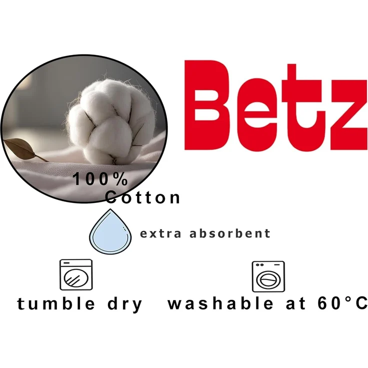 Betz Waschhandschuh 10 Stück Premium 16x21 cm Farbe anthrazit und schwarz, (10-St) – Bild 5