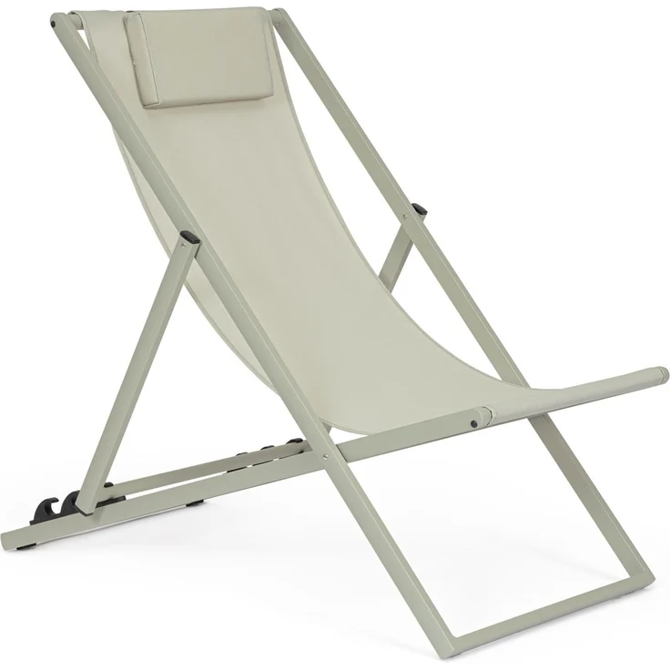 Liegestuhl Taylor 2er-Set aus Aluminium, modern, verstellbare Rückenlehne, Farbe Breeze – Bild 1